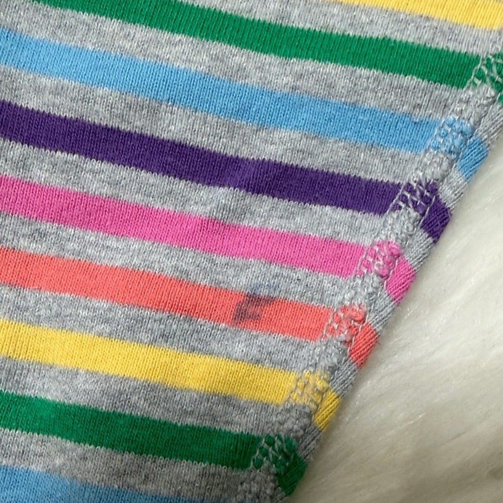 Hanna Andersson Rainbow Stripe Organic Cotton Pajama 2 Piece Set - Picture 5 of 8